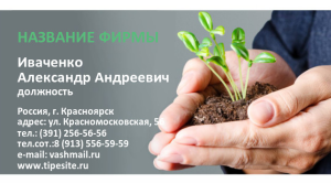 Шаблон №6619, Визитка двусторонняя, Бизнес