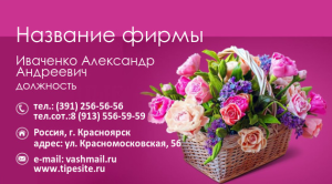 Шаблон №7036, Визитка двусторонняя, Индустрия красоты, События (тамада, ведущие)