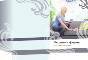 Шаблон №10471, Папка №20 Односторонняя, Клининговые услуги