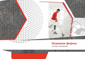 Шаблон №12282, Папка №20 Односторонняя, Клининговые услуги
