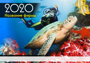 Шаблон №1534, Календарь карманный, Спорт, Турфирмы, отдых